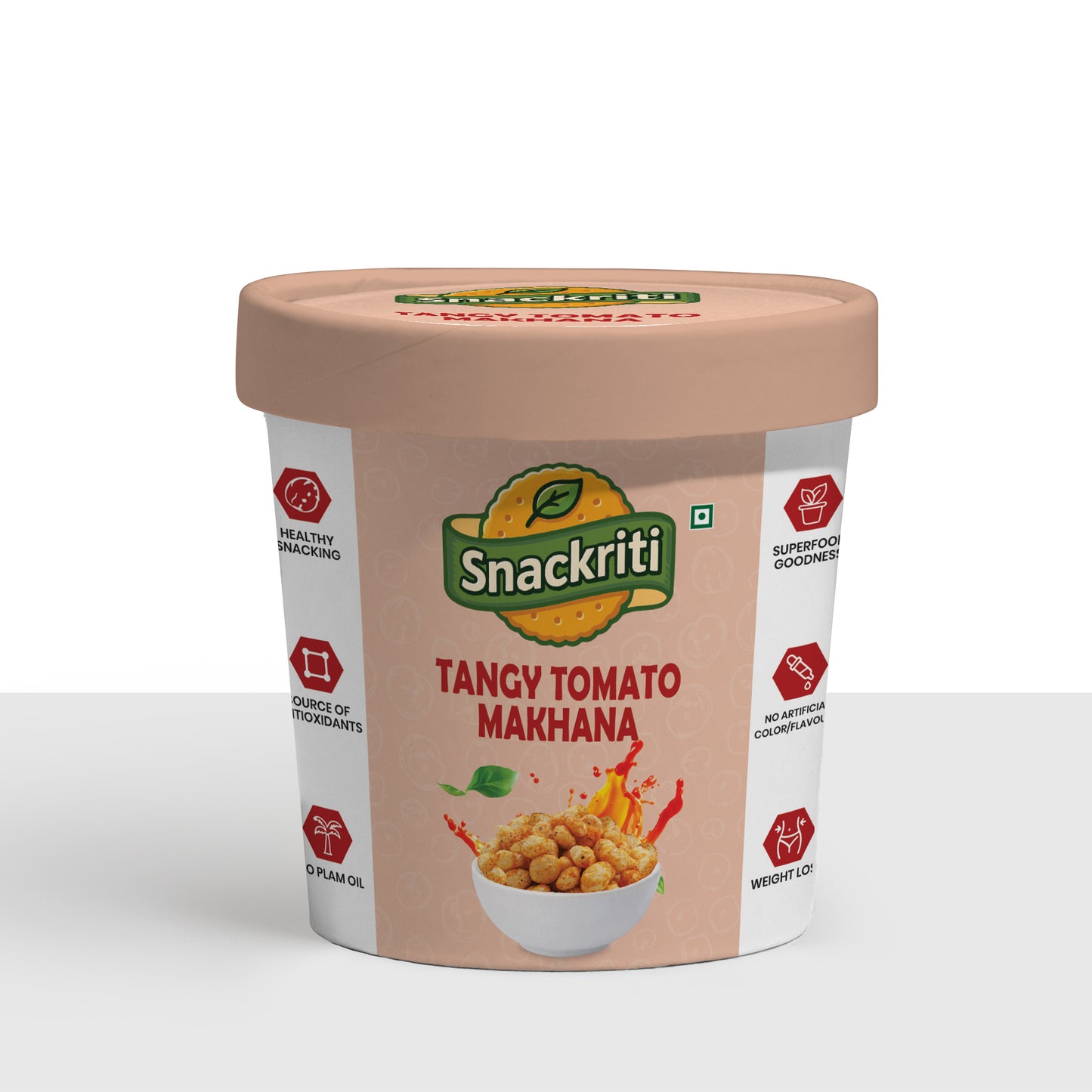 Tangy Tomato Makhana (30GM) – Zesty, Crunchy & Flavorful