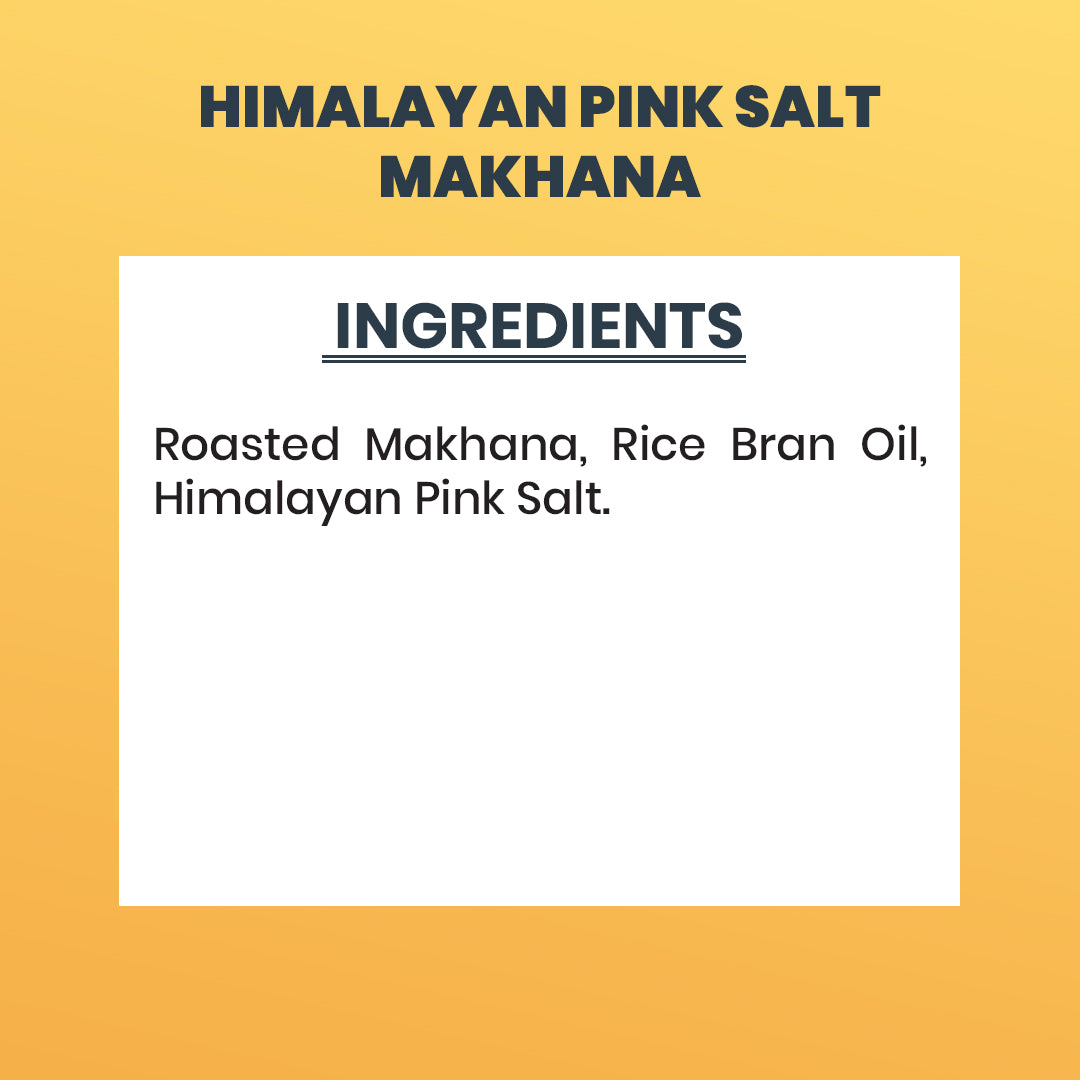Himalayan Pink Salt Makhana (50GM)– Light, Crunchy & Wholesome