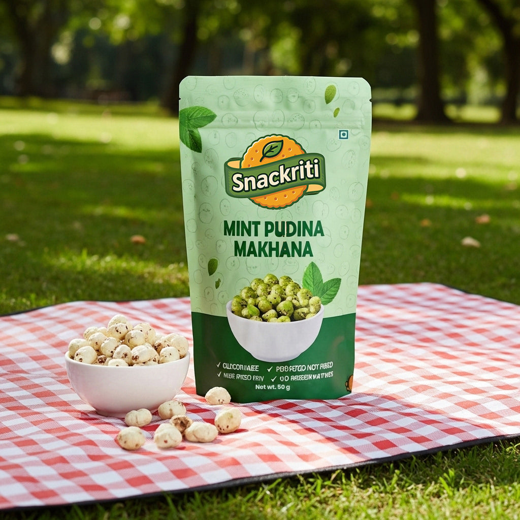 Mint Pudina Makhana (50GM) -Light, Crunchy, and Full of Minty Flavor