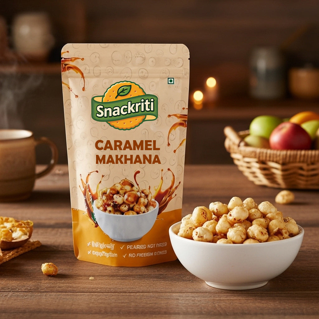 Caramel Makhana (30GM) – Sweet, Crunchy & Wholesome