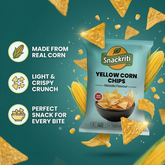 Snackriti Yellow Corn Chips (50g)