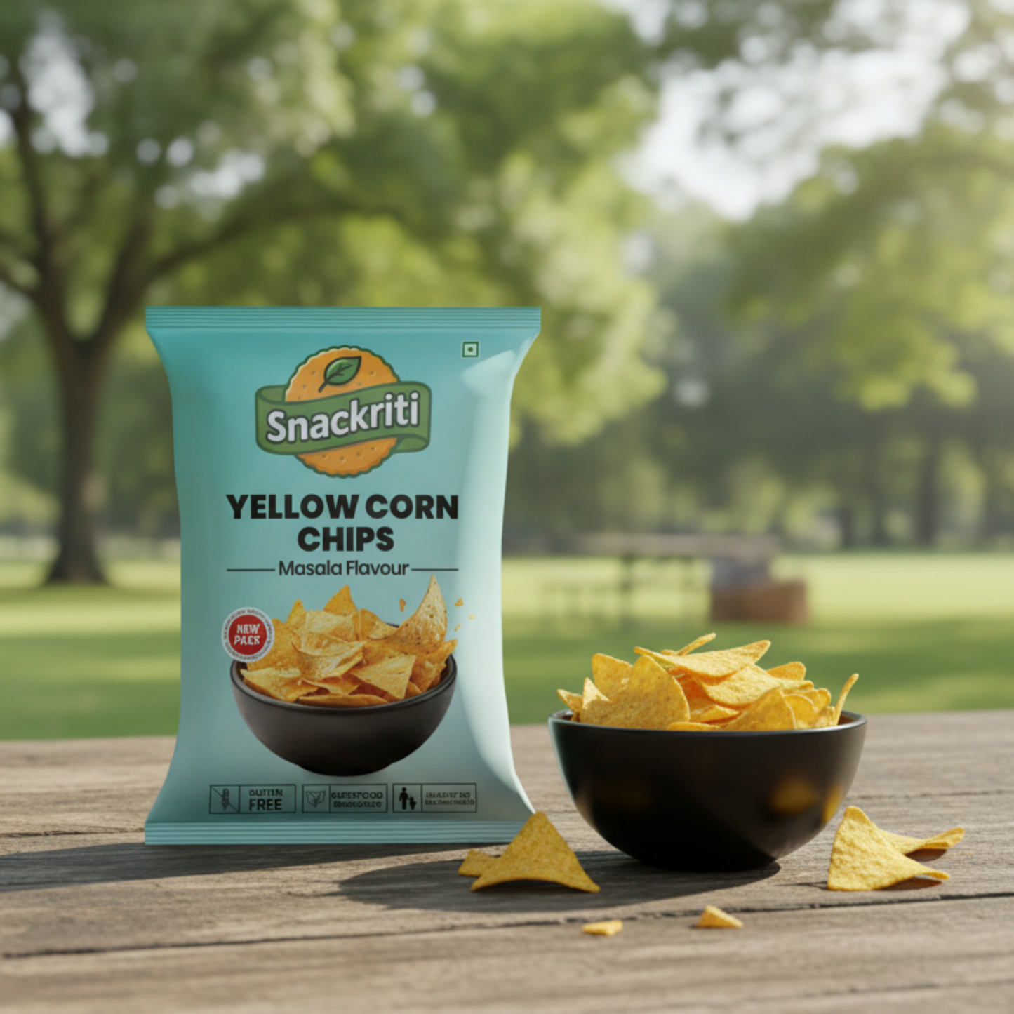 Snackriti Yellow Corn Chips (50g)