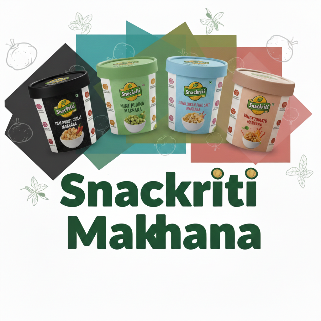 Snackriti 30g Paper Box Makhana | Best Makhana Supplier & Premium Manufacturer