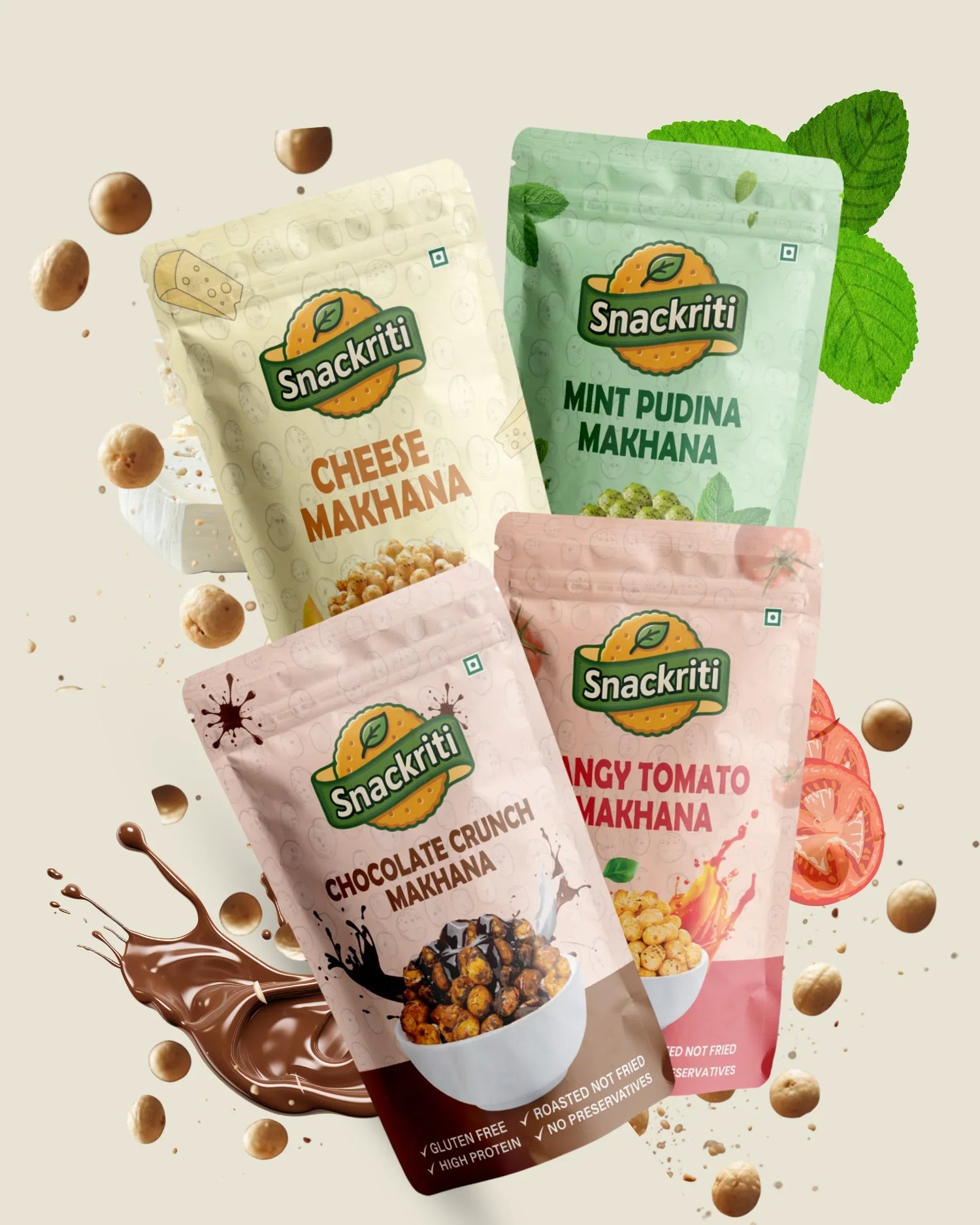 Snackriti Makhana - 50g - Makhana Manufacturer in India
