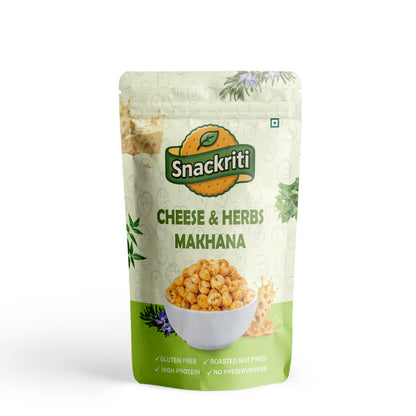 Cheese & Herbs Makhana (30 GM) – Savory, Crunchy & Flavor-Packed