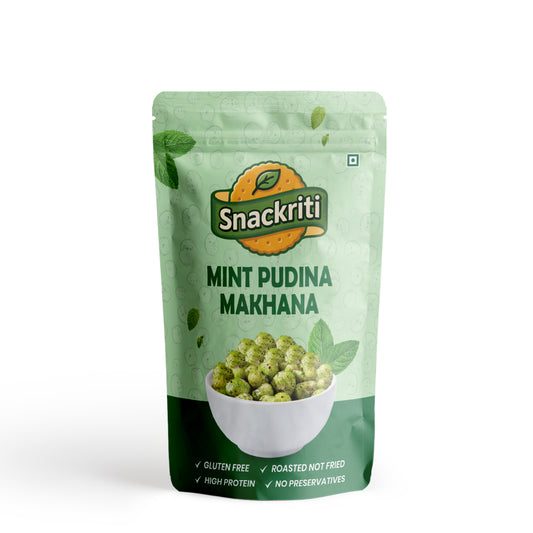 Mint Pudina Makhana  (30GM) -Light, Crunchy, and Full of Minty Flavor