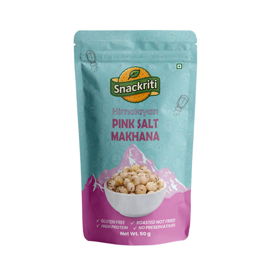 Himalayan Pink Salt Makhana (50GM)– Light, Crunchy & Wholesome