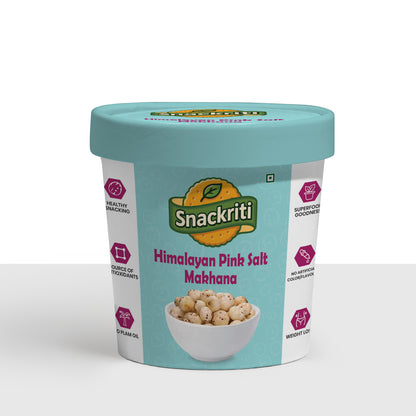 Snackriti Himalayan Pink Salt Makhana (30 g) – Light, Crunchy & Naturally Savory