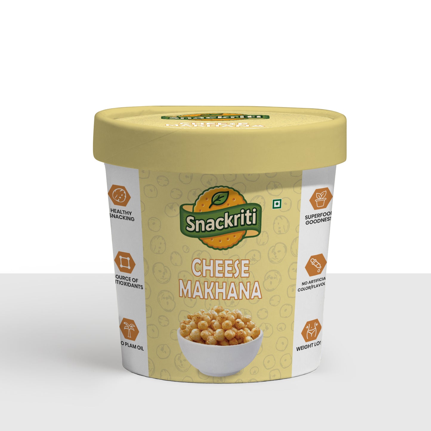 Snackriti Cheese Makhana (30 g) – Rich Cheese Taste & Light Crunch