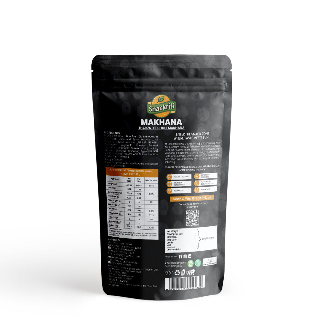 Thai Sweet Chilli Makhana (30GM) – Spicy, Tangy & Crunchy
