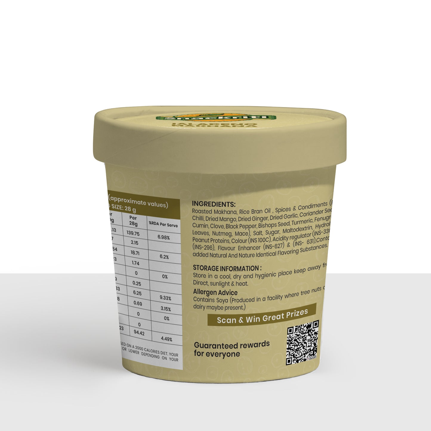 Jalapeno Makhana (30GM)– Spicy, Crunchy & Flavorful