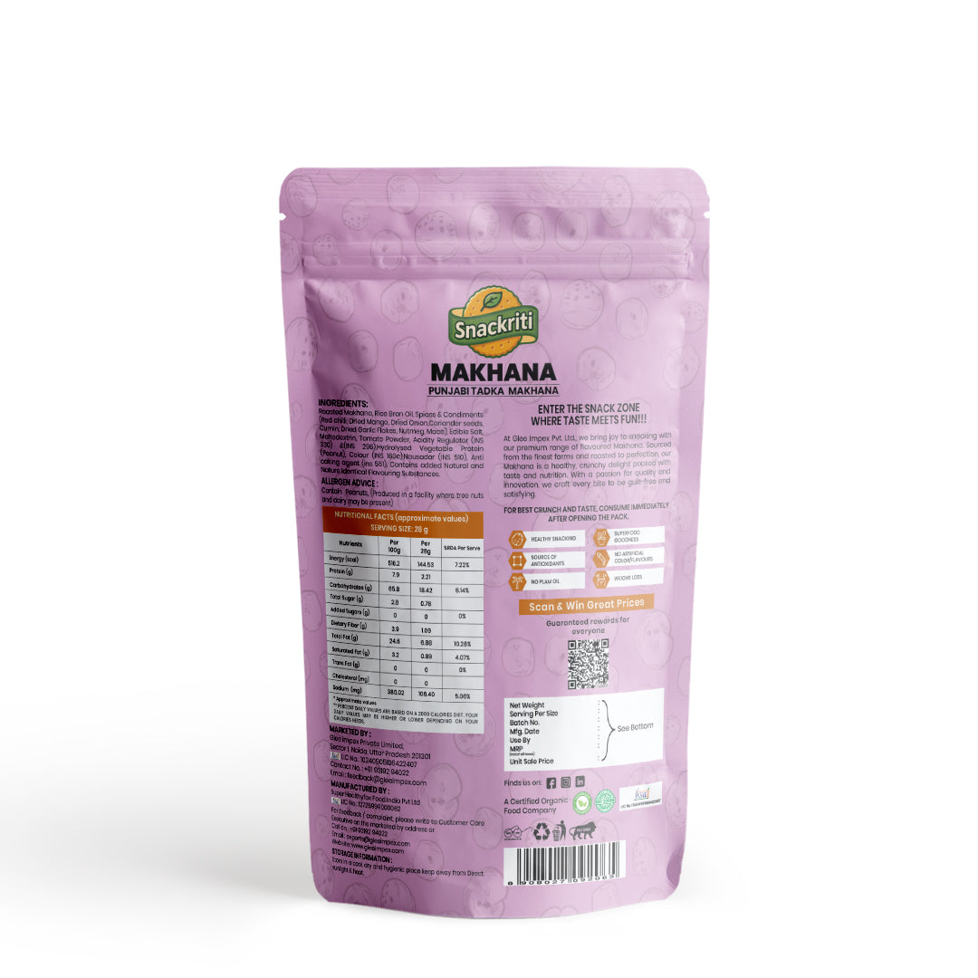 Punjabi Tadka Makhana (30GM)-Feel the Heat, Love the Crunch