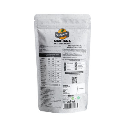 Salt & Pepper Makhana (50GM) – Classic, Crunchy & Savory