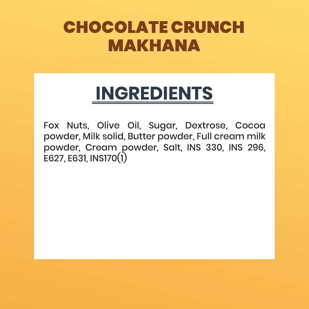 Chocolate Crunch Makhana (50GM)– Sweet, Crunchy & Decadent