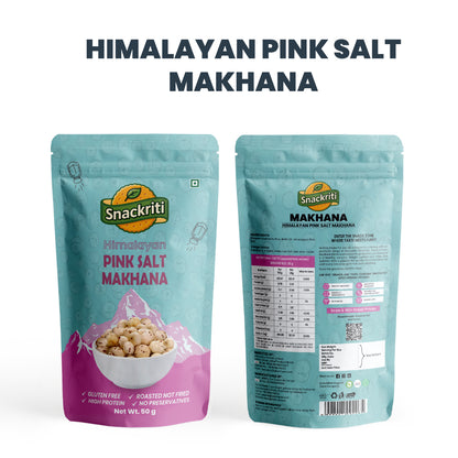 Himalayan Pink Salt Makhana (50GM)– Light, Crunchy & Wholesome