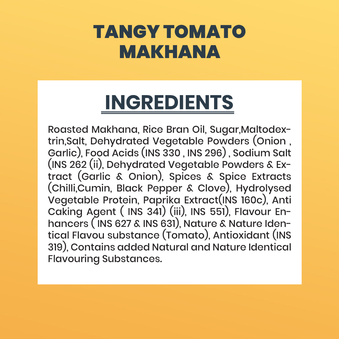 Tangy Tomato Makhana (30GM) – Zesty, Crunchy & Healthy