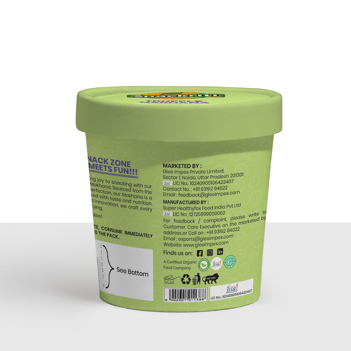 Snackriti Truffle Makhana (30 g) – Gourmet, Crunchy & Irresistible