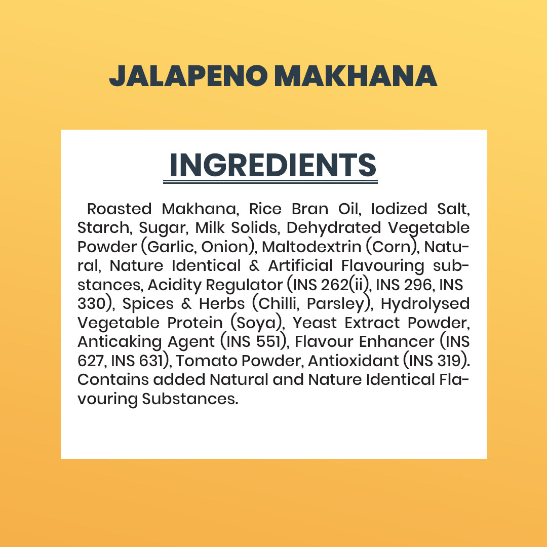 Jalapeno Makhana (30GM)– Spicy, Crunchy & Flavorful