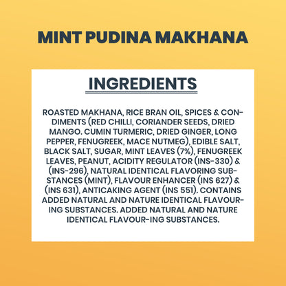 Mint Pudina Makhana  (30GM) -Light, Crunchy, and Full of Minty Flavor