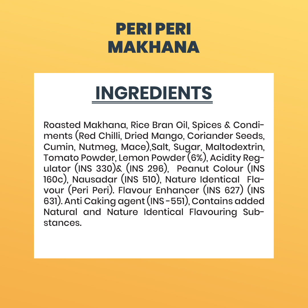 Peri Peri Makhana (30g) – Fiery, Crunchy & Addictively Spicy