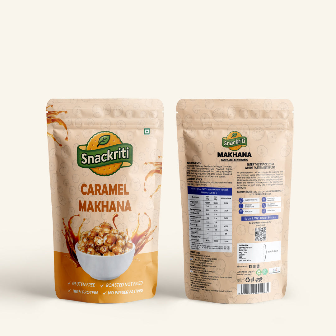 Caramel Makhana (30GM) – Sweet, Crunchy & Wholesome