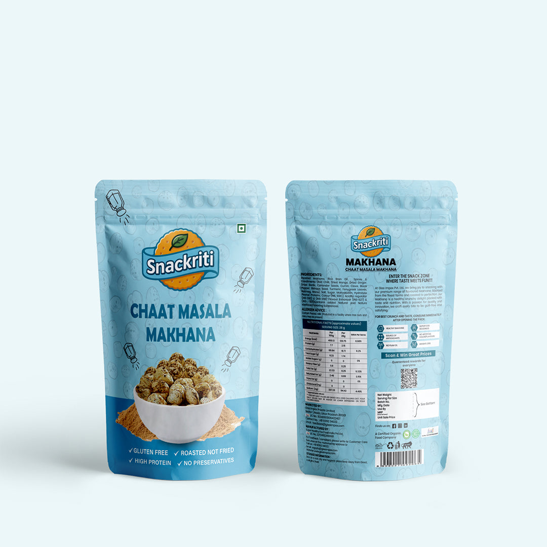Chaat Masala Makhana (30GM) – Tangy, Crunchy & Healthy