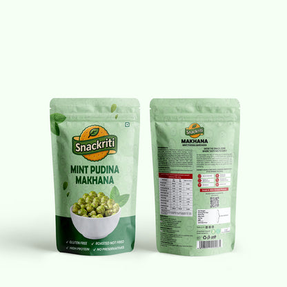 Mint Pudina Makhana  (30GM) -Light, Crunchy, and Full of Minty Flavor