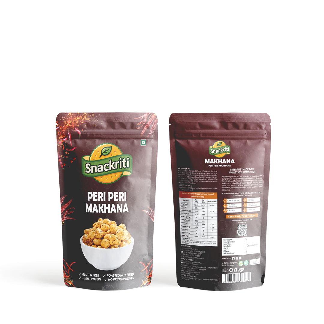 Peri Peri Makhana (30GM)-Spicy, Crunchy, and Full of Flavor