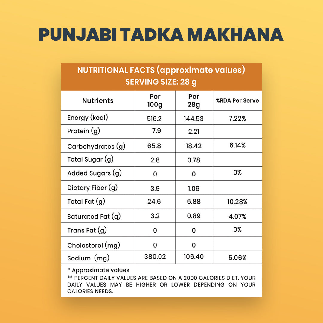 Snackriti Punjabi Tadka Makhana (30GM) – Bold, Spicy & Irresistibly Crunchy