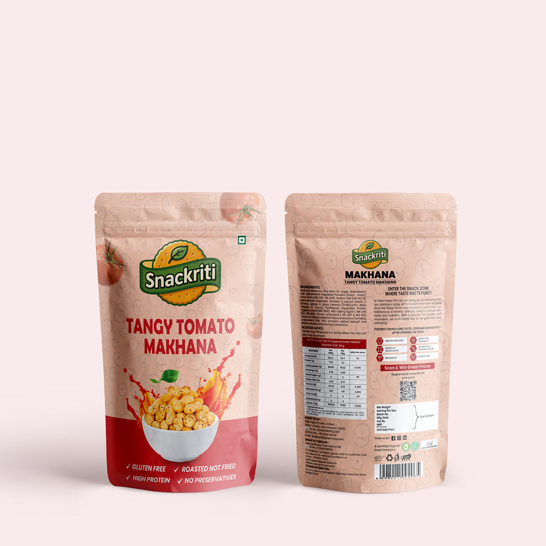 Tangy Tomato Makhana (30GM) – Zesty, Crunchy & Healthy