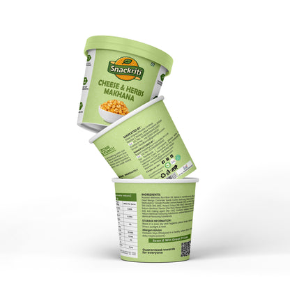 Snackriti Cheese Makhana (30 g) – Cheesy, Crunchy & Irresistible