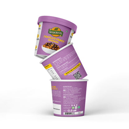 Snackriti Chocolate Crunch Makhana (30 g) – Chocolaty, Crunchy & Guilt-Free Delight