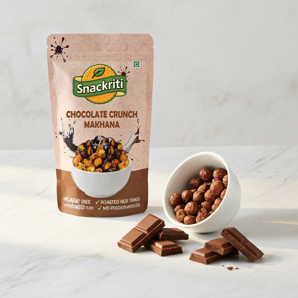 Chocolate Crunch Makhana (30GM)– Sweet, Crunchy & Decadent