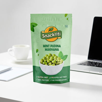 Mint Pudina Makhana  (30GM) -Light, Crunchy, and Full of Minty Flavor