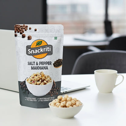 Salt & Pepper Makhana (30GM) – Classic, Crunchy & Savory