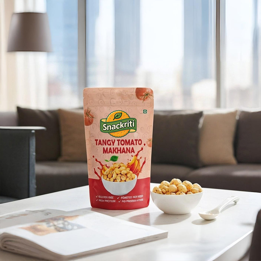 Tangy Tomato Makhana (30GM) – Zesty, Crunchy & Healthy
