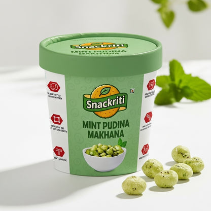 Snackriti Mint Pudina Makhana (30 g) – Refreshing, Crunchy & Deliciously Zesty