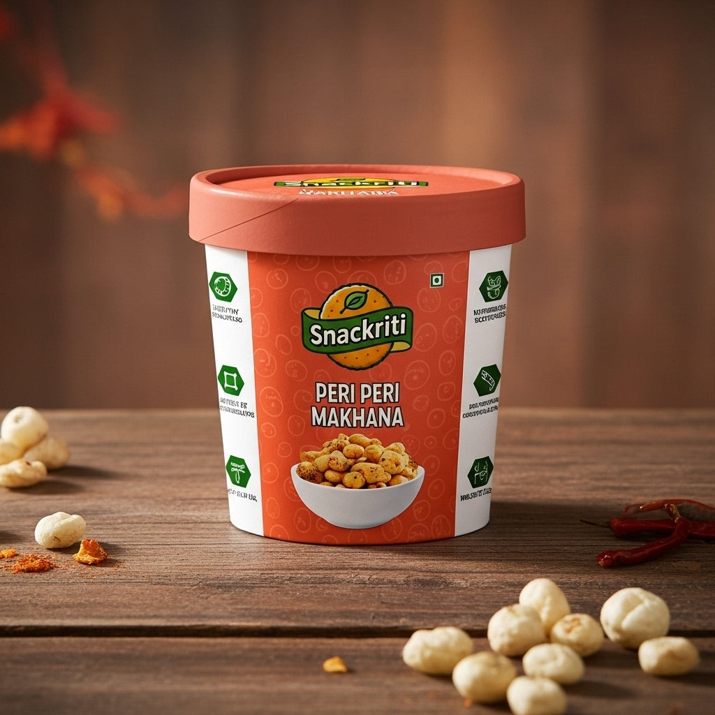 Peri Peri Makhana (30g) – Fiery, Crunchy & Addictively Spicy