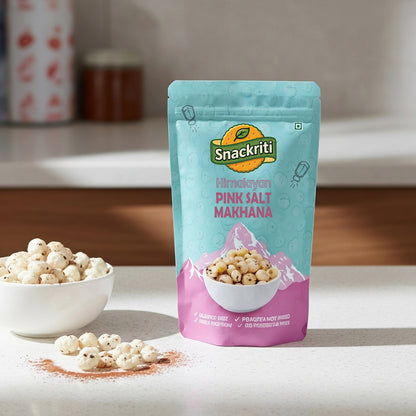 Himalayan Pink Salt Makhana (30GM)– Light, Crunchy & Wholesome