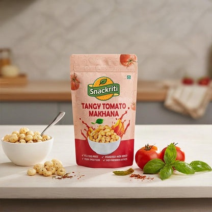 Tangy Tomato Makhana (30GM) – Zesty, Crunchy & Healthy