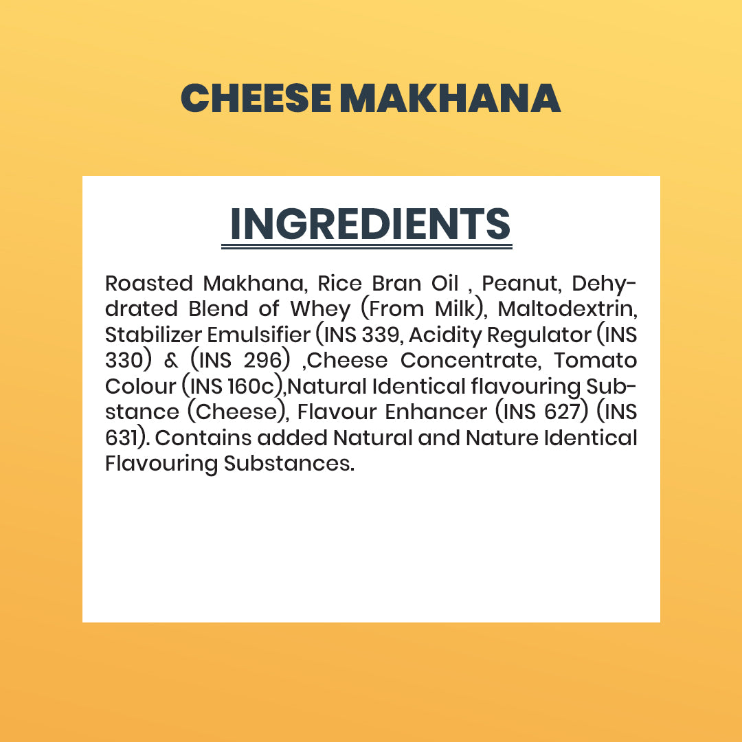 Snackriti Cheese Makhana (30 g) – Rich Cheese Taste & Light Crunch