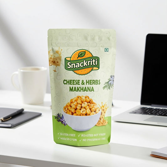 Cheese & Herbs Makhana (30 GM) – Savory, Crunchy & Flavor-Packed