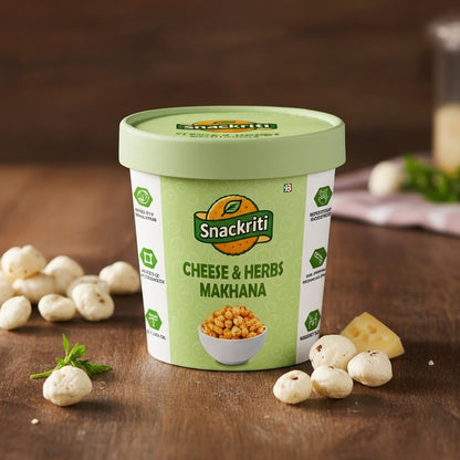 Snackriti Cheese Makhana (30 g) – Cheesy, Crunchy & Irresistible