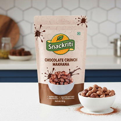 Chocolate Crunch Makhana (50GM)– Sweet, Crunchy & Decadent