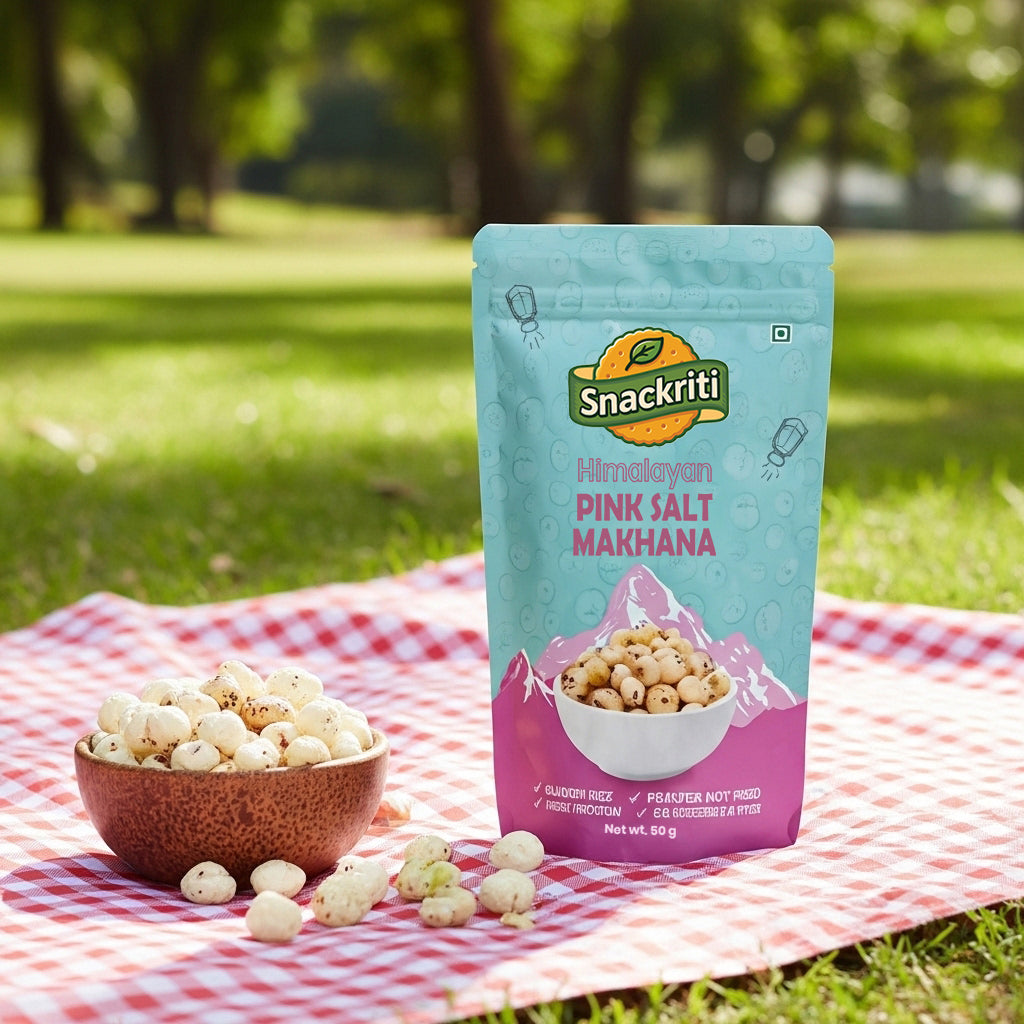 Himalayan Pink Salt Makhana (50GM)– Light, Crunchy & Wholesome