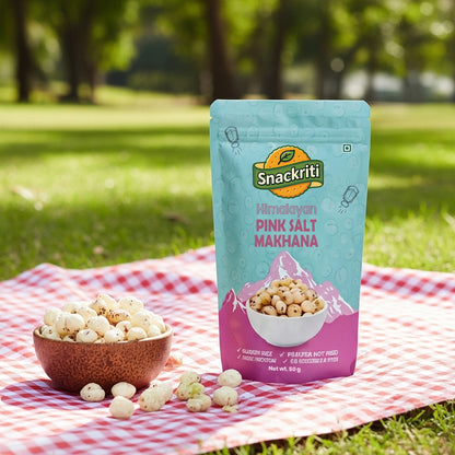 Himalayan Pink Salt Makhana (50GM)– Light, Crunchy & Wholesome