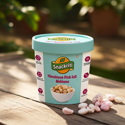 Snackriti Himalayan Pink Salt Makhana (30 g) – Light, Crunchy & Naturally Savory