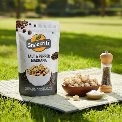 Salt & Pepper Makhana (30GM) – Classic, Crunchy & Savory