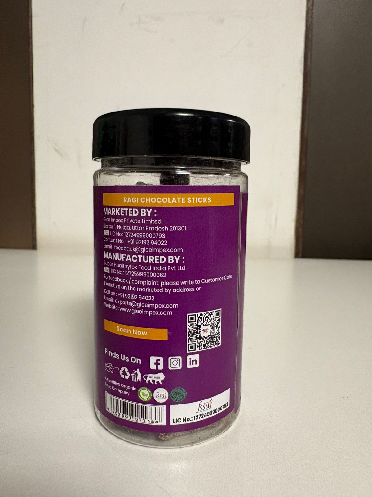 Snackriti Ragi Chocolate Sticks (30 g) – Nutritious & Delicious Finger Millet Bites