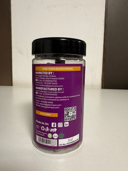 Snackriti Ragi Chocolate Sticks (30 g) – Nutritious & Delicious Finger Millet Bites